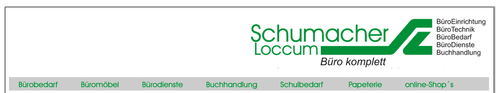 Schumacher Loccum - Büro komplett Büroeinrichtung, Bürobedarf, BüroDienste, Buchhandlung, Schulbedarf, Papeterie, online-Shops in Rehburg-Loccum